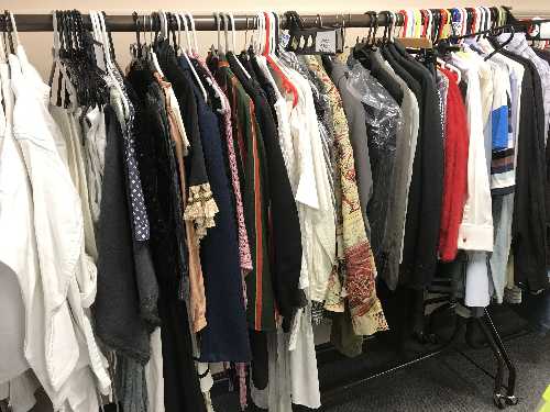 A full rail of various clothing, shirts, jackets, - Image 2 of 2