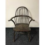 An antique Windsor style chair
