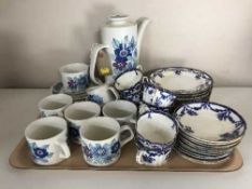 A tray of fifteen piece J & G Meakin studio coffee set,