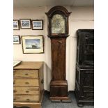 A 19th Century mahogany eight-day longcase clock, with silvered dial signed Cragg, Southampton.