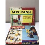 A boxed Meccano Junior set and an Outfit No.