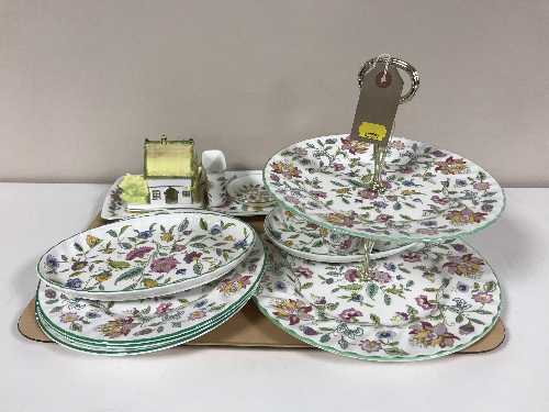 Fourteen pieces of Minton Haddon Hall china,