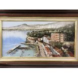 Dallas K Taylor : Continental harbour scene, oil on board, signed, framed.