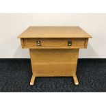 A contemporary oak Davenport desk