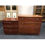 A mahogany effect dressing table,