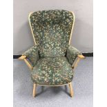 An Ercol elm armchair