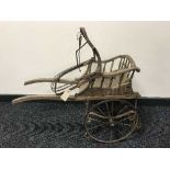 A Victorian miniature rickshaw