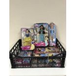 Eight assorted boxed Disney Princess dolls