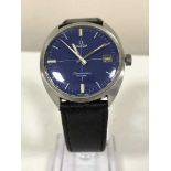 A gents stainless steel Omega Seamaster Cosmic calendar wristwatch