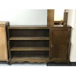 A set of continental oak bookshelves