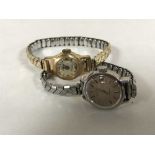 A lady's vintage Super Oris watch and a lady's Bulova automatic watch