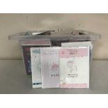 Four boxes of assorted greetings cards - over 1300