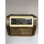A walnut cased Regent Tone value radio with record player