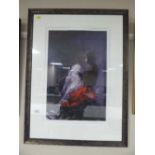 A framed Rolf Harris print "my lovely Alwen", signed in pencil,