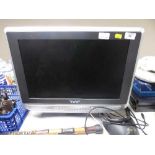 A TWF 19 inch LCD TV with remote and aerial