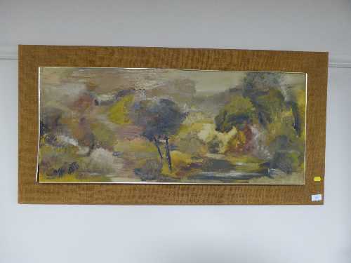 An oil on board Autumn scene by J Duncan,