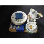 Twenty six pieces of Royal Worcester Evesham china inc salt and pepper, dinner plates, jug,