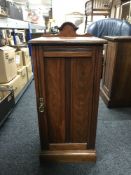 A late Victorian mahogany pot cupboard