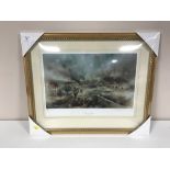 A framed Royal Doulton limited edition print, Heroes of Arnhem, by David Cartwright,