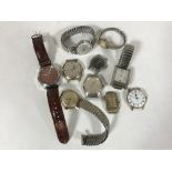 A Timor military wristwatch and a collection of assorted ladies and gents wristwatches including