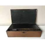 An Victorian inlaid mahogany writing box