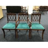 A set of six mahogany Bradley dining chairs