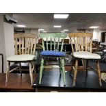 Three pine kitchen chairs