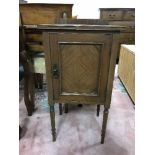 A late Victorian mahogany pot cupboard