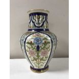 A Noritake floral gilded vase,