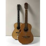 Two acoustic guitars by Baliol & Chantry