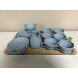 A tray of twenty one piece Wedgwood Lavender tea set