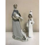 Two Lladro figures - girls