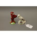 A Carlton crested china ornament - Winkie the Glad eye bird,