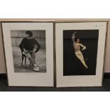 Two framed prints depicting Rudolf Nureyev