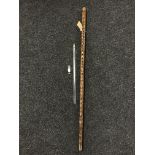 An unusual Gentleman's walking cane,