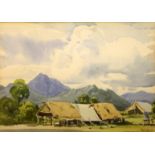 DOUGLAS PRATT. Encampment, Ramar Valley, New Guinea.