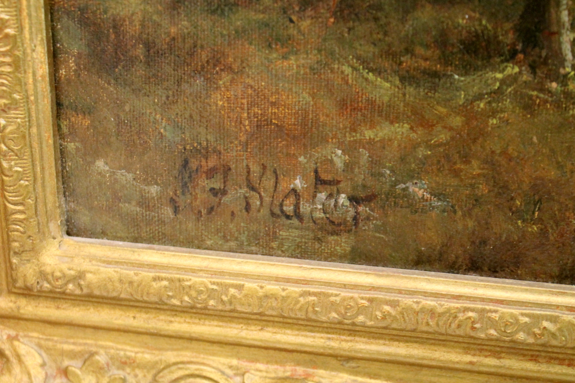 JOHN FALCONER SLATER. A September Evening. Oil on canvas. Signed. - Image 3 of 8