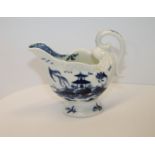 Derby dolphin form cream ewer with multi scroll handle,