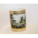 English porcelain mug, possibly Chamberlain's Worcester,