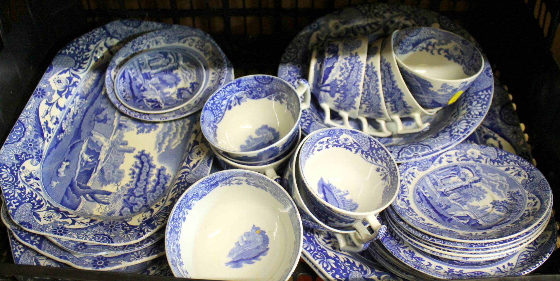 Quantity of Copeland Spode Italian pattern breakfast and dinner wares including ashets, - Image 2 of 2