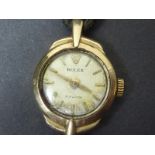 Lady's Rolex 9ct gold watch, case No. 340034, 1959. Condition Report.