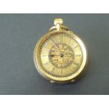 Geneva cylinder watch in gold "18K"