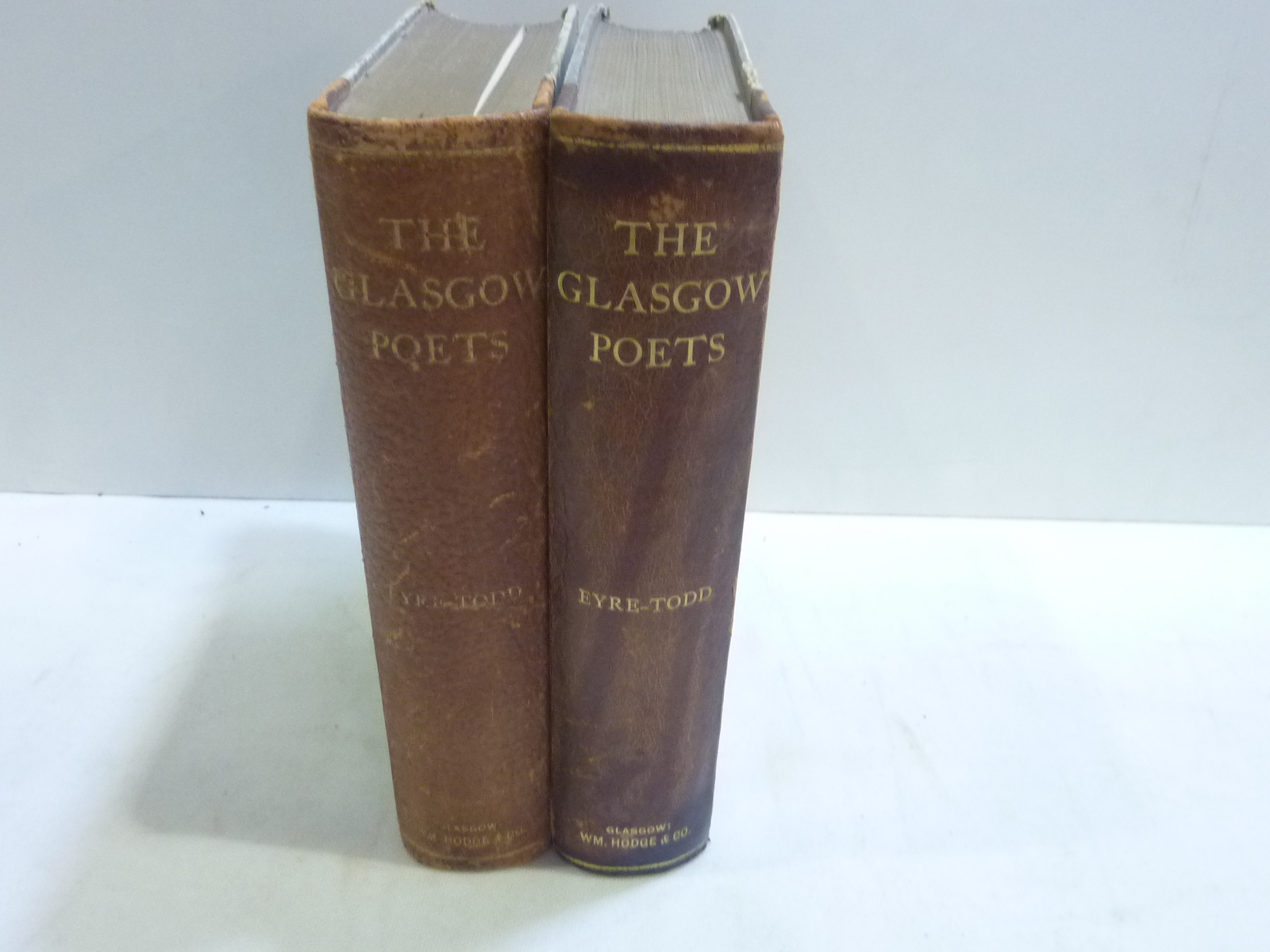EYRE-TODD G. The Glasgow Poets. 2 copies. Ltd. ed. 175. Large paper. Qtr. morocco, rather worn.