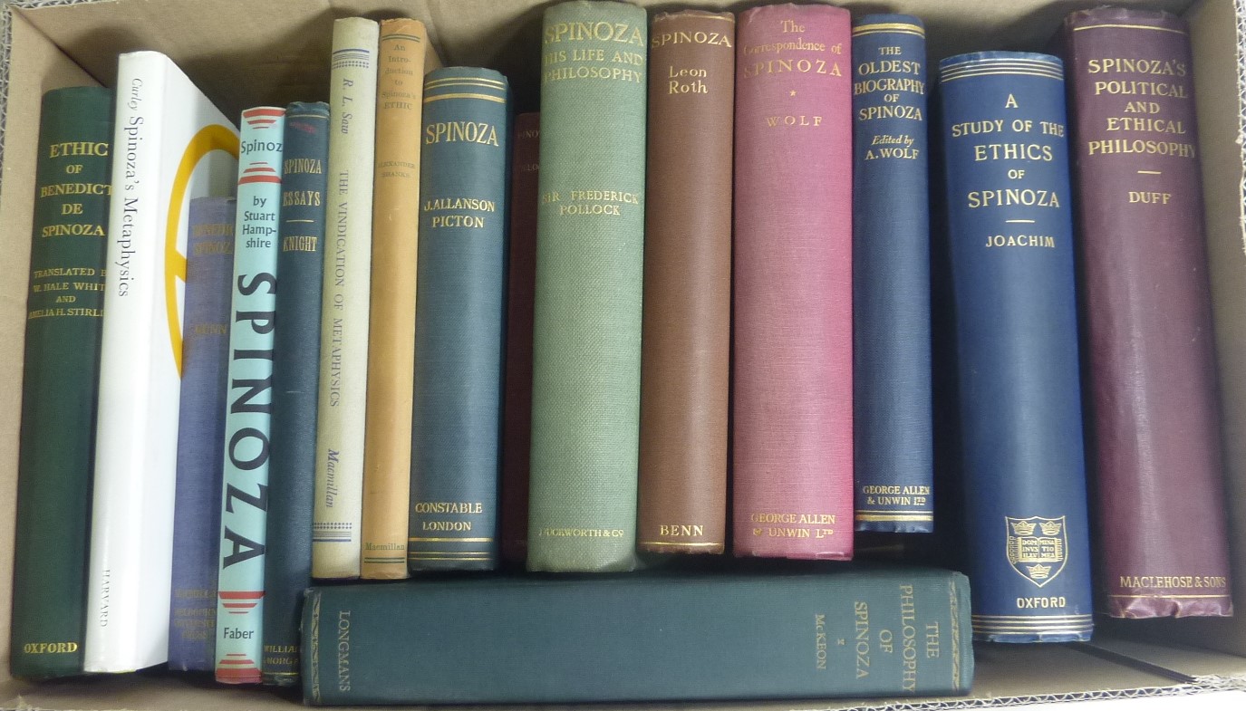 SPINOZA. 15 various vols. re. Spinoza.