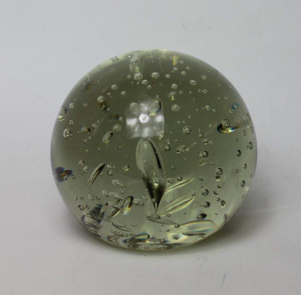 Victorian glass dump paperweight, 14cm high, polished pontil. - Image 4 of 4