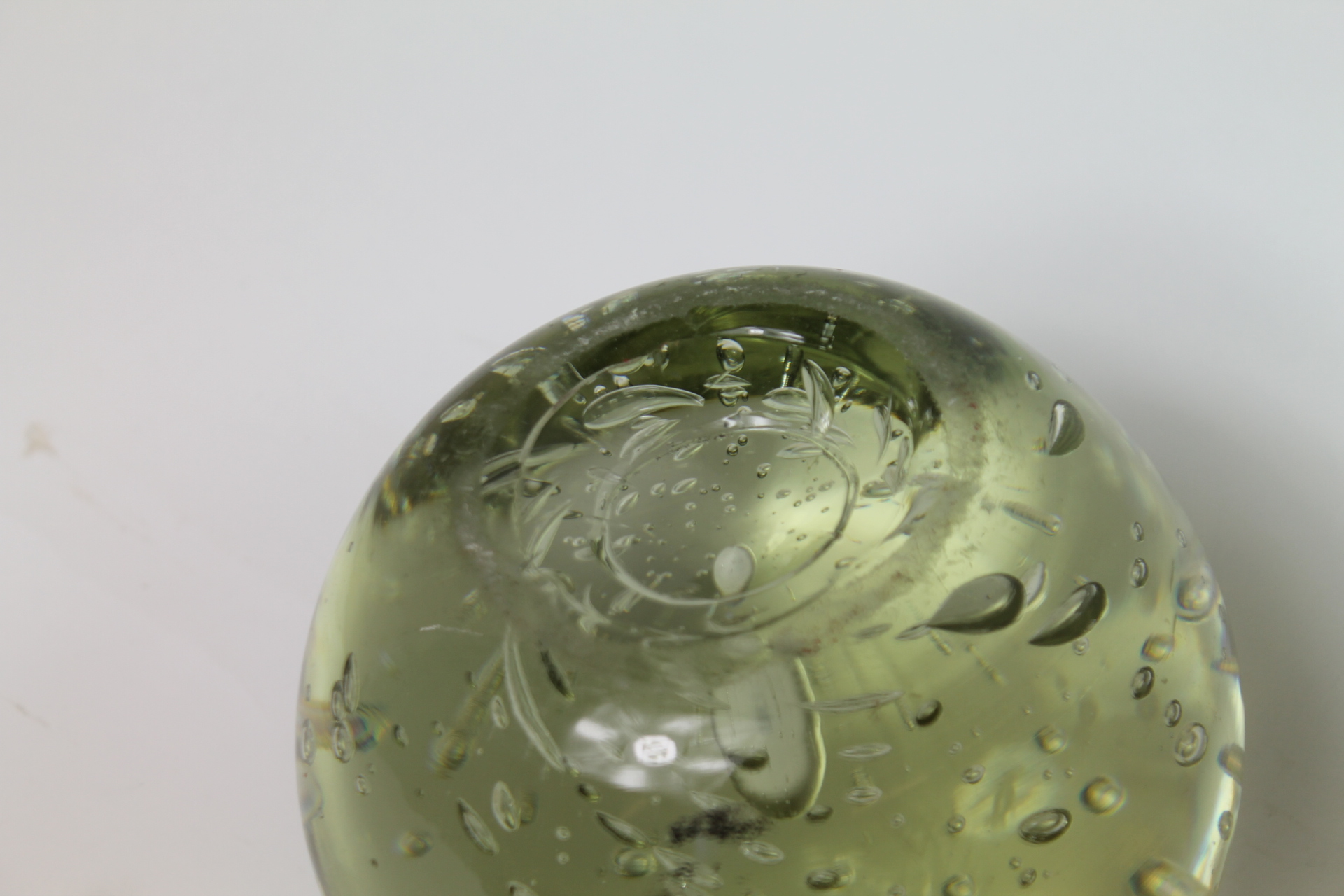 Victorian glass dump paperweight, 14cm high, polished pontil. - Image 3 of 4
