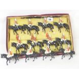 Box of various diecast mounted Household and Cavalry figures.