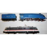 Hornby Railways. 4-6-2 locomotive and tender. 4498 'Mallard', blue, L.N.E.R. Boxed.