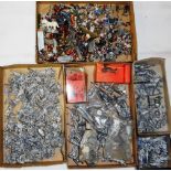 Large collection of small scale cast military figures. Some painted.