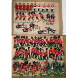 Britain's. Two trays of various cast soldiers etc.